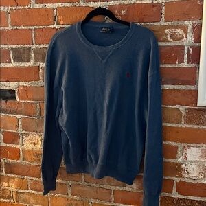 Polo by Ralph Lauren Men's 100% Cotton French Blue Crewneck Sweater size M